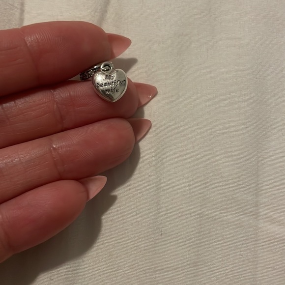PANDORA My Beautiful Wife Locket Dangle Cubic Zirconia Charm in Sterling… - Picture 4 of 5